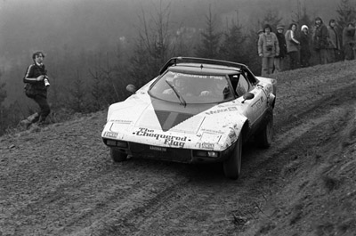 Andrew Marriott co-driving the Mintex Lancia Stratos 1976